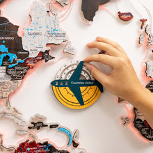 Load image into Gallery viewer, Travel Tracker 3D Colored Wooden World Map - Country