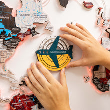 Load image into Gallery viewer, Travel Tracker 3D Colored Wooden World Map - Country