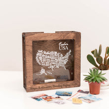 Load image into Gallery viewer, USA Travel Box Dark Walnut