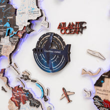 Load image into Gallery viewer, Travel Tracker 3D Colored Wooden World Map - Space
