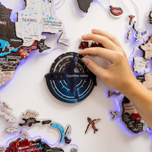 Load image into Gallery viewer, Travel Tracker 3D Colored Wooden World Map - Space