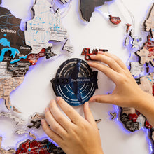 Load image into Gallery viewer, Travel Tracker 3D Colored Wooden World Map - Space