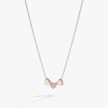 Load image into Gallery viewer, Crystal Heart Slider Necklace