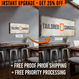 10x20 ---> 24x48 Size Upgrade