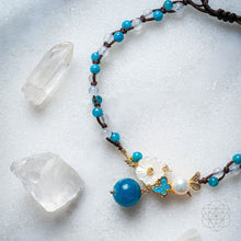 Load image into Gallery viewer, Triple Crystal Anklet of Positivity