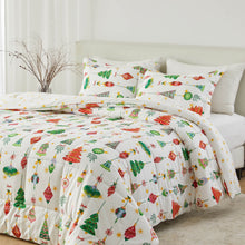 Load image into Gallery viewer, Reversible Christmas Comforter and Sham Set - Holiday / Lodge Odette Collection