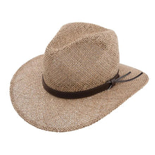 Load image into Gallery viewer, Stetson Baytown – UPF 50+ Straw Fedora Sun Hat (Closeout)