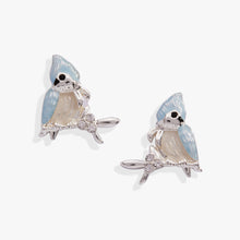 Load image into Gallery viewer, Tufted Titmouse Bird Stud Earrings
