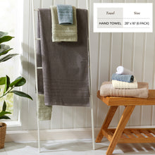 Load image into Gallery viewer, 100% Cotton Checkered Jacquard Bath Towel Set - Giuliana Collection