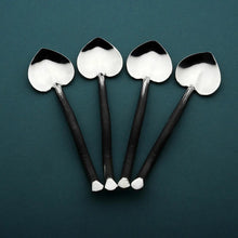 Load image into Gallery viewer, Twig Heart Coffee/Dessert Table Spoon 4 Pc. Set