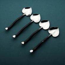 Load image into Gallery viewer, Twig Heart Coffee/Dessert Table Spoon 4 Pc. Set