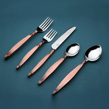 Load image into Gallery viewer, Twisted Urban Flatware, 5-Pc. Place Setting