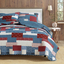 Load image into Gallery viewer, Americana Patchwork Quilt Set - Lowel Collection
