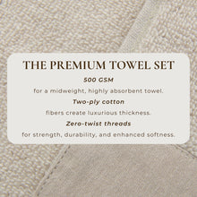 Load image into Gallery viewer, Cotton Linen-Like Border 6-Piece Towel Set - Priya Collection