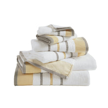 Load image into Gallery viewer, Decorative Cotton Stripe Bath Towel Set - Noelle Collection