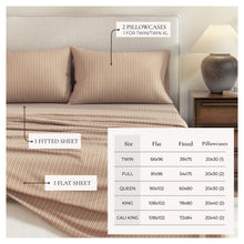 Load image into Gallery viewer, Turkish Cotton Flannel Sheet Set - Plaid &amp; Stripe Collection