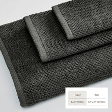 Load image into Gallery viewer, Cotton Textured Bath Towel Set - Acacia Collection