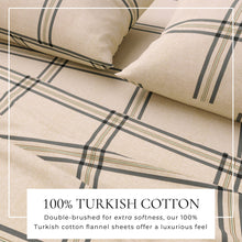 Load image into Gallery viewer, Turkish Cotton Flannel Sheet Set - Plaid &amp; Stripe Collection