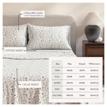 Load image into Gallery viewer, Turkish Cotton Flannel Sheet Set - Winter Floral Collection