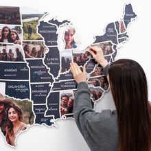 Load image into Gallery viewer, USA Photo Map Midnight