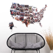 Load image into Gallery viewer, USA Photo Map Midnight