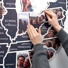 Load image into Gallery viewer, USA Photo Map Midnight