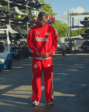 Load image into Gallery viewer, Red Letters x Cam Newton Rhinestone Pants - Red