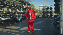 Load image into Gallery viewer, Red Letters x Cam Newton Rhinestone Hoodie - Red