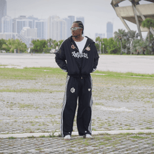 Load image into Gallery viewer, Red Letters x Cam Newton Rhinestone Hoodie - Black