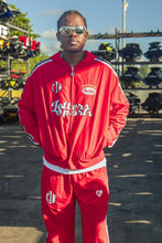 Load image into Gallery viewer, Red Letters x Cam Newton Rhinestone Hoodie - Red