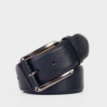 Load image into Gallery viewer, The Draco Navy Calfskin Belt