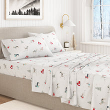 Load image into Gallery viewer, Turkish Cotton Christmas Flannel Sheet Set - Whittaker Collection