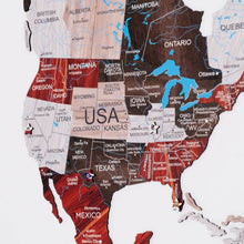Load image into Gallery viewer, 2D Wooden World Map Urban