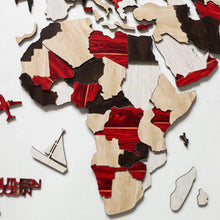 Load image into Gallery viewer, 3D Luminous Colored Wooden World Map Urban