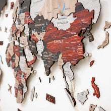 Load image into Gallery viewer, 3D LED / LUMINOUS Wooden World Map 3.0 Urban