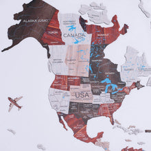 Load image into Gallery viewer, 2D Wooden World Map Urban