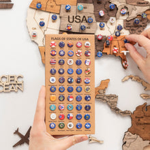 Load image into Gallery viewer, USA Flags Push Pins