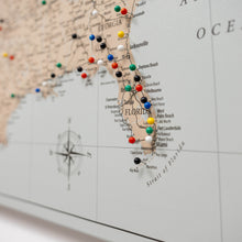 Load image into Gallery viewer, Wooden Canvas USA Map - Antique