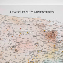 Load image into Gallery viewer, Wooden Canvas USA Map -  Colorful