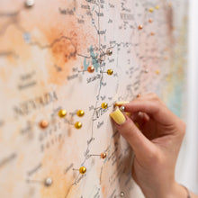 Load image into Gallery viewer, Wooden Canvas USA Map -  Colorful