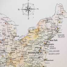 Load image into Gallery viewer, Wooden Canvas USA Map -  Colorful