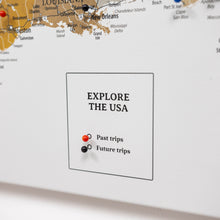 Load image into Gallery viewer, Wooden Canvas USA Map - Desert