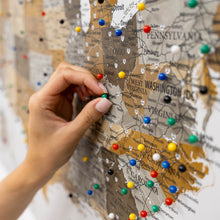 Load image into Gallery viewer, Wooden Canvas USA Map - Desert