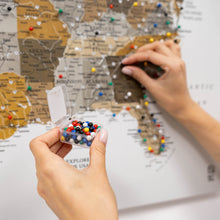 Load image into Gallery viewer, Wooden Canvas USA Map - Desert