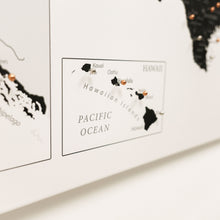 Load image into Gallery viewer, Wooden Canvas USA Map - Onyx