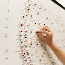 Load image into Gallery viewer, Wooden Canvas USA Map - Beige