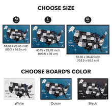 Load image into Gallery viewer, 3D Wooden USA Map on Board Nordik