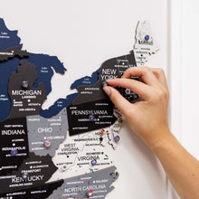 Load image into Gallery viewer, 3D Wooden USA Map on Board Nordik