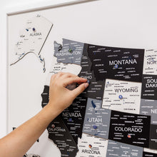 Load image into Gallery viewer, 3D Wooden USA Map on Board Nordik