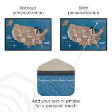 Load image into Gallery viewer, 3D Wooden USA Map on Board - Terra